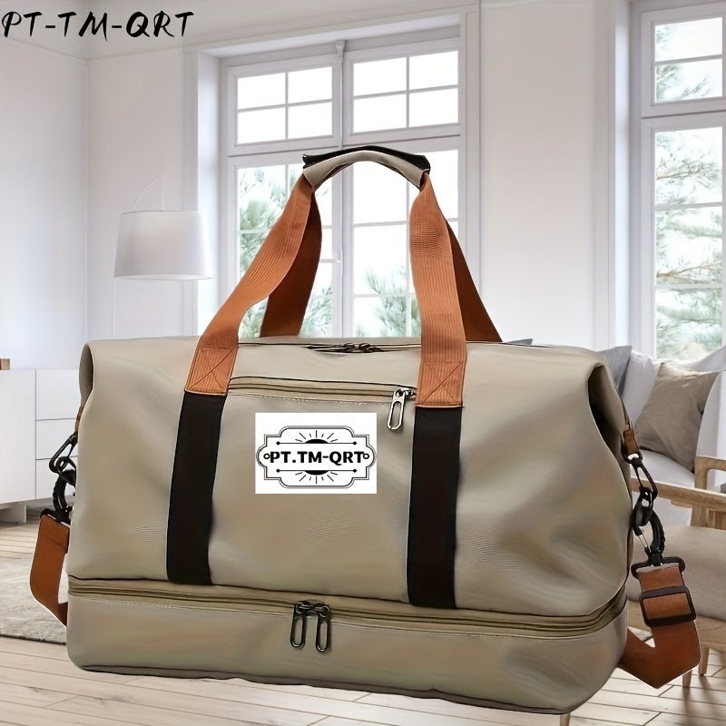 travel bagsDRW'S15067Dry And Wet Separation Large Capacity Travel Bag, Casual Outdoor Travel Tote, Women's Fitness Yoga Bag, Weekend Tote Overnight Bag