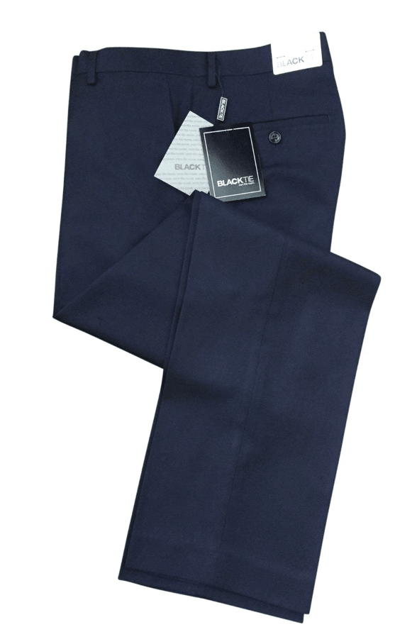 Mens PantsDRW'STUX-11804106346912"Bradley" Midnight Navy Luxury Wool Blend Suit Pants