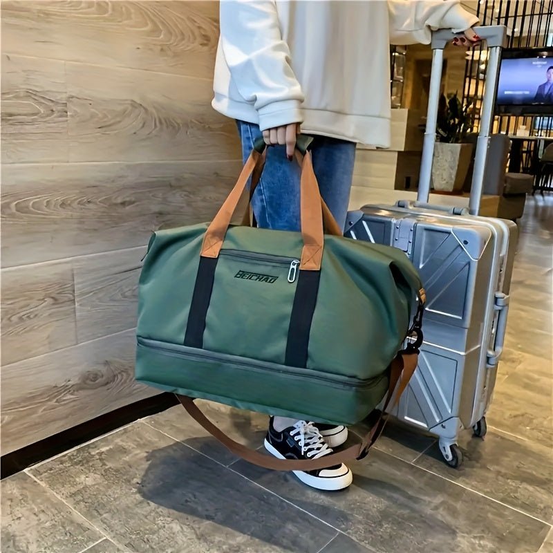 travel bagsDRW'S3002Dry And Wet Separation Large Capacity Travel Bag, Casual Outdoor Travel Tote, Women's Fitness Yoga Bag, Weekend Tote Overnight Bag