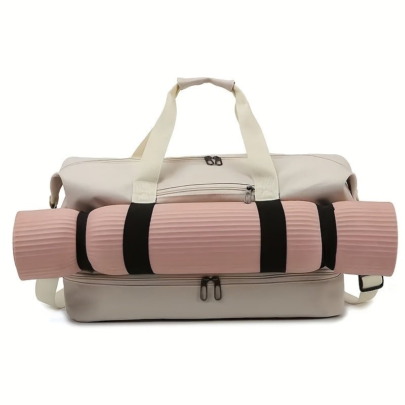 travel bagsDRW'S3002Dry And Wet Separation Large Capacity Travel Bag, Casual Outdoor Travel Tote, Women's Fitness Yoga Bag, Weekend Tote Overnight Bag