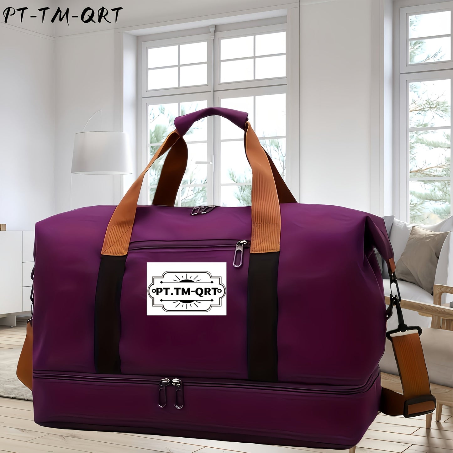 travel bagsDRW'S15093Dry And Wet Separation Large Capacity Travel Bag, Casual Outdoor Travel Tote, Women's Fitness Yoga Bag, Weekend Tote Overnight Bag