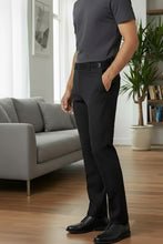 Mens PantsDRW'STUX-113952716252307247"Ethan" Black Super 150's Luxury Viscose Blend Suit Pants