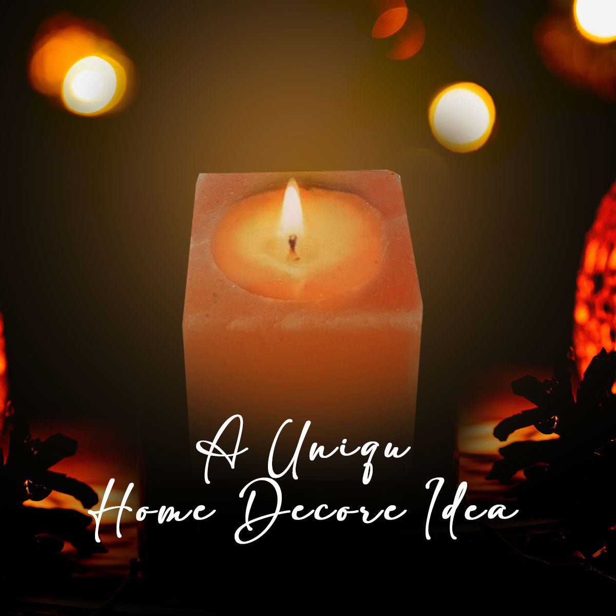 DRW'SDC-2135911Himalayan Pink Salt Tea Light Holder by Pride of India – Salt Candle Holder – Room Décor Item – Great for Creating an Ambiance – Ideal for Home & Spa Uses – Natural Shape