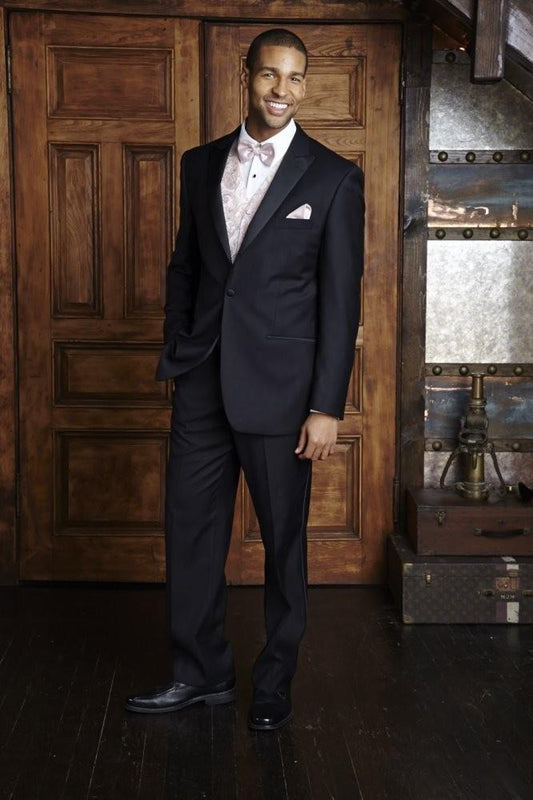 TuxedosDRW'STUX-11448177051040"Vienna" Black Tuxedo Jacket Peak (Separates)